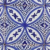 Casa Moro orientalische Keramikfliese Ifsane 10x10 cm blau weiß handbemalte marokkanische Fliese Kunsthandwerk…