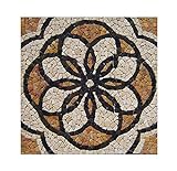 RO-002 90 x 90 cm Marmor Rosone me­di­ter­ran Einleger Mosaikfliesen Bild Dekoration Stein-Mosaik Fliesen…