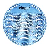 clapur Urinalsieb (20 Stk.) Duft Baumwollblüte, Austausch-Indikator, Spritzschutz doppelseitig, für…