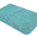 Yeaban Blaugrün Badezimmerteppiche - Dicke Chenille Badematten | Saugfähiger und waschbarer Badteppich…