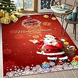 Weihnachten Teppich Anti Rutsch Fußmatten rutschfeste Weihnachten Deko Merry Christmas Badematte Teppich…