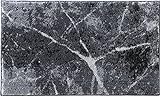 Erwin Müller Badematte, Badteppich, Badvorleger rutschhemmend Marmor grau Größe 70x120 cm - sehr saugfähig,…