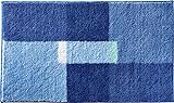 Erwin Müller Badematte, Badteppich, Badvorleger Zagori rutschhemmend blau Größe 50x80 cm - herrlich…