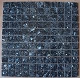 Mosaikfliesen Blue Pearl Granit Naturstein Mosaik Matte 30x30 cm 10 mm poliert Fliesen M048