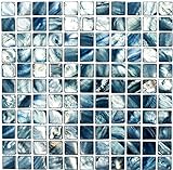 Mosaik Fliese Muschel blaugrau für WAND BAD WC DUSCHE KÜCHE FLIESENSPIEGEL THEKENVERKLEIDUNG BADEWANNENVERKLEIDUNG…