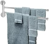 Handtuchhalter aus Edelstahl, schwenkbar, drehbar, zur Wandmontage, platzsparend, Handtuchhalter, Badezimmerzubehör…
