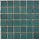 Mosaik Fliesen Mosaikfliesen Keramikmosaik Keramik Kachel grün Celadon Heritage Emerald