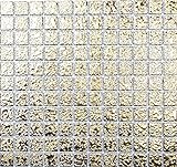 Keramikmosaik Mosaikfliese GOLD struktur Wand Fliesenspiegel Küche MOS18-0707 | 10 Mosaikmatten
